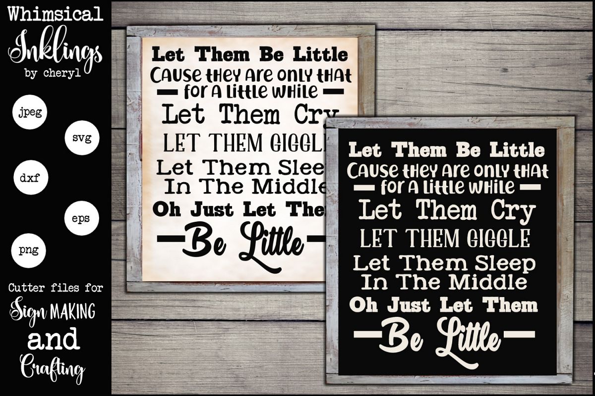 Let Them Be Little SVG example image 1