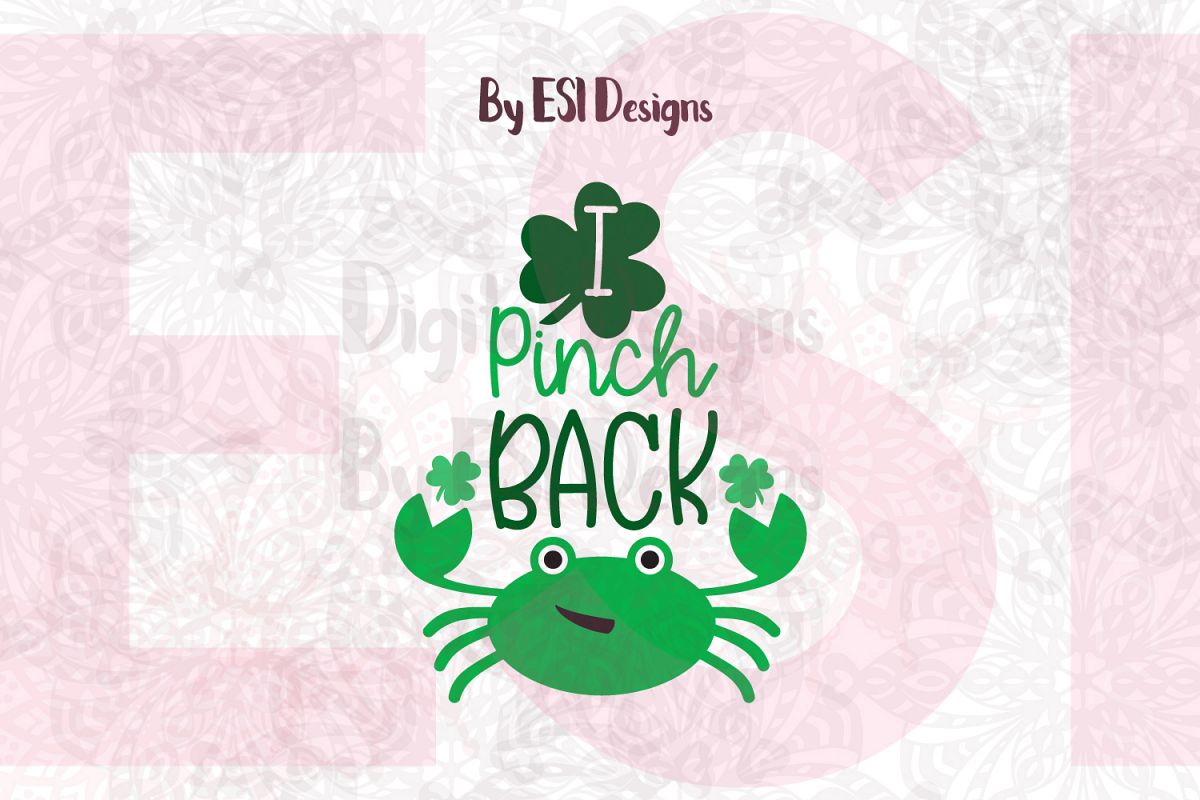 I Pinch Back | St Patrick's Day Quote Design example image 1