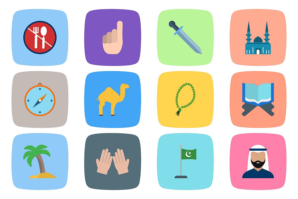 Set Of Ramadan Icons example image 1