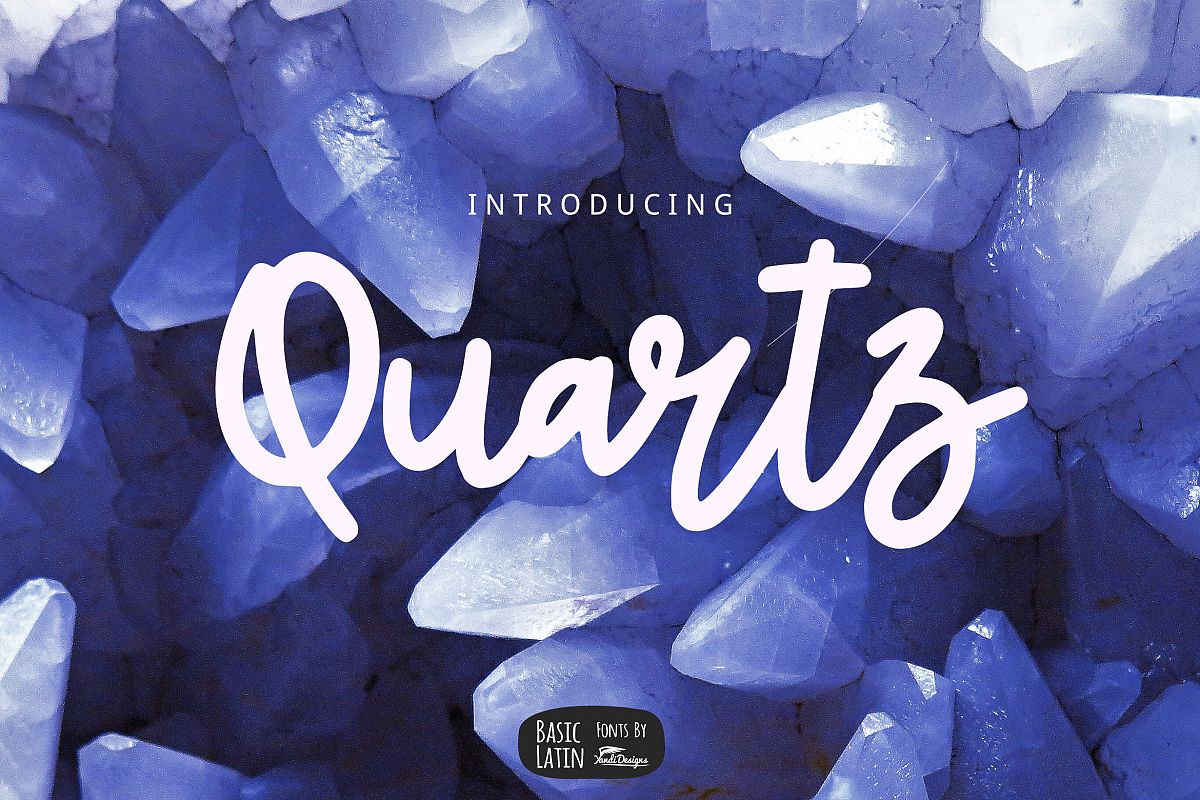 Quartz Bold Line Script example image 1