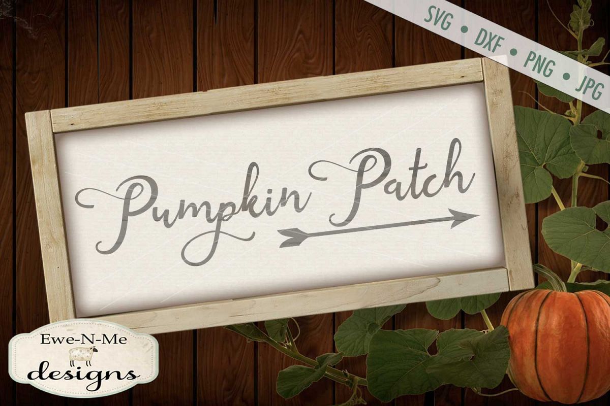 Pumpkin Patch Arrow SVG DXF Files example image 1