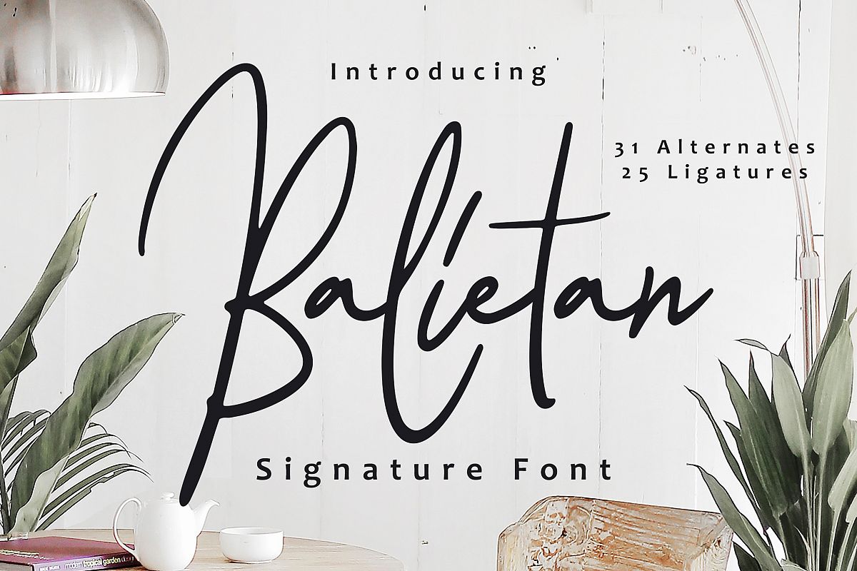 Balietan Signature Font example image 1