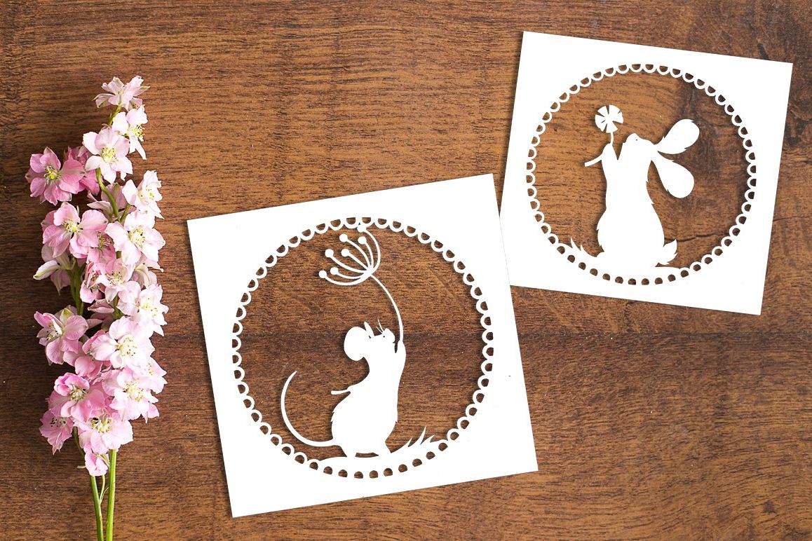 Dandellion Dream - Paper Cutting Template example image 1