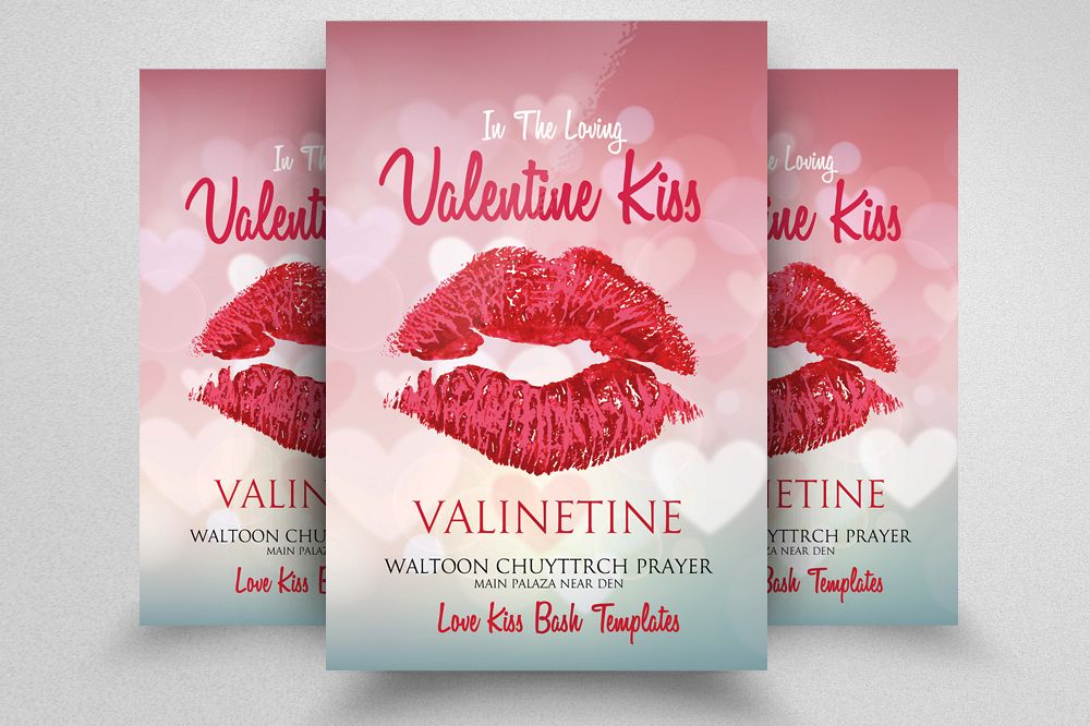 Valentine Day Flyer Template example image 1