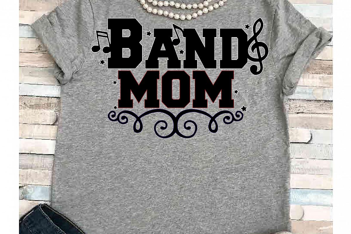 Download Band svg SVG DXF JPEG Silhouette Cameo Cricut Marching Band mom svg iron on Music notes svg