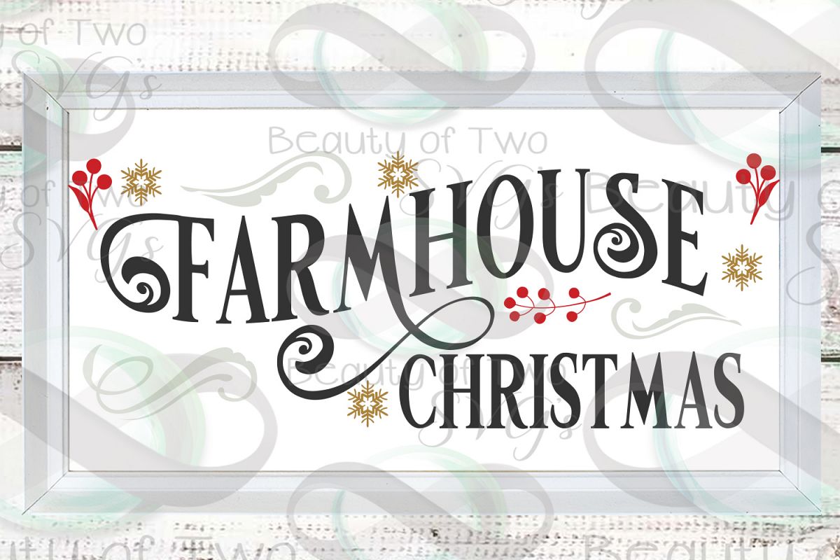 Download Farmhouse Christmas svg, Rustic Farmhouse Sign design svg