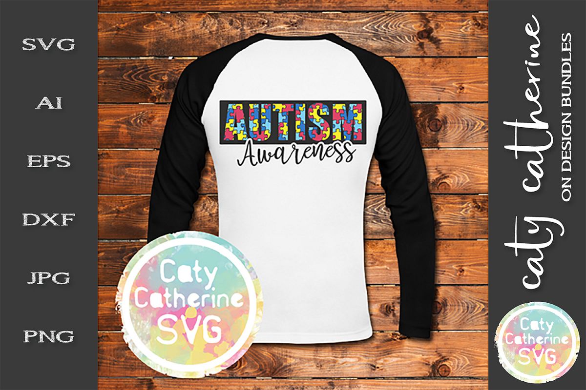 Autism Awareness SVG Jigsaw Puzzle Autism Awareness Cut File example image 1