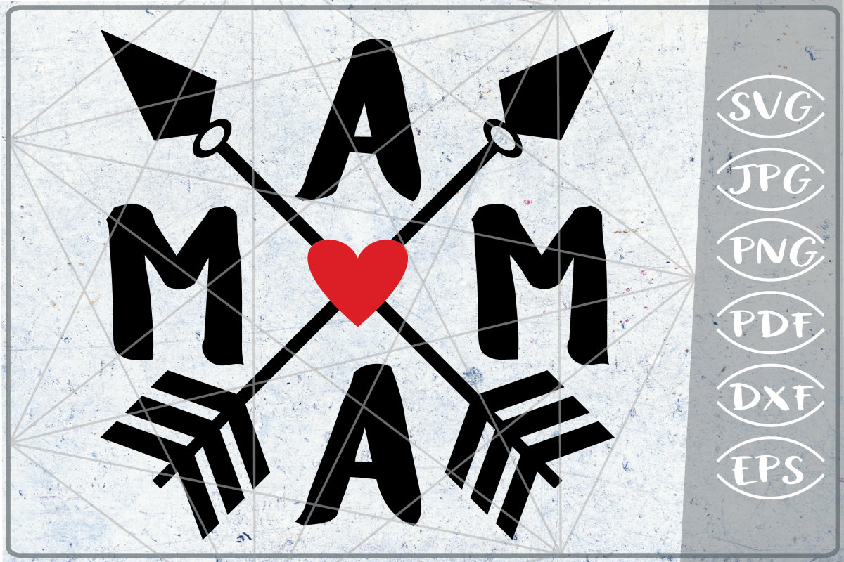 Mama SVG Arrows Crafters Mama Quotes Svg Files Drama Queen example image 1