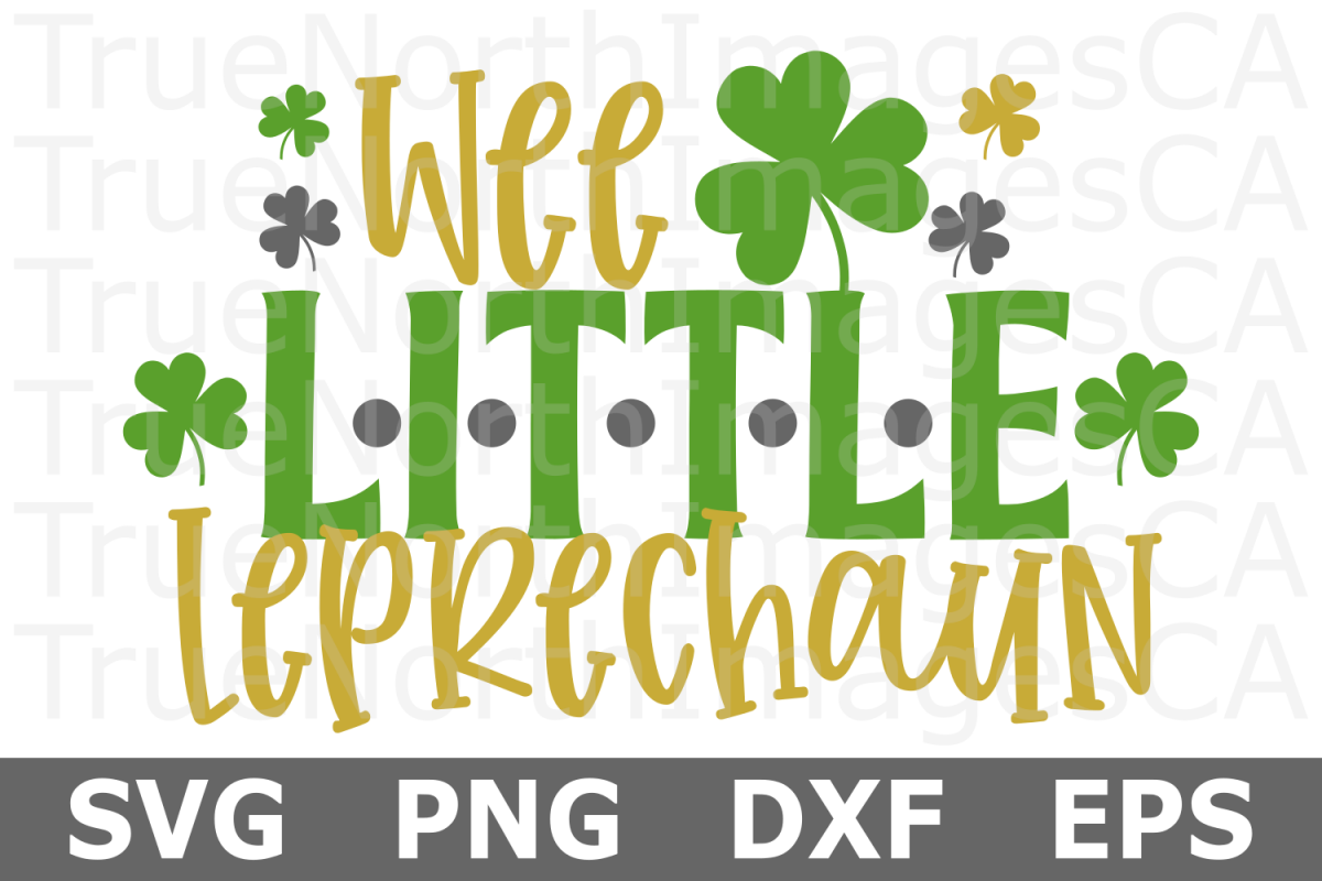 Wee LIttle Leprechaun - St Patricks Day SVG Cut File example image 1