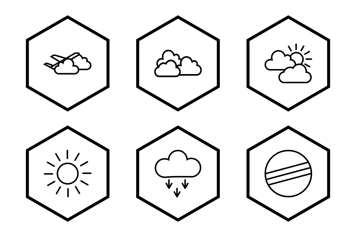 Set Of Weather And Season Icons example image 1