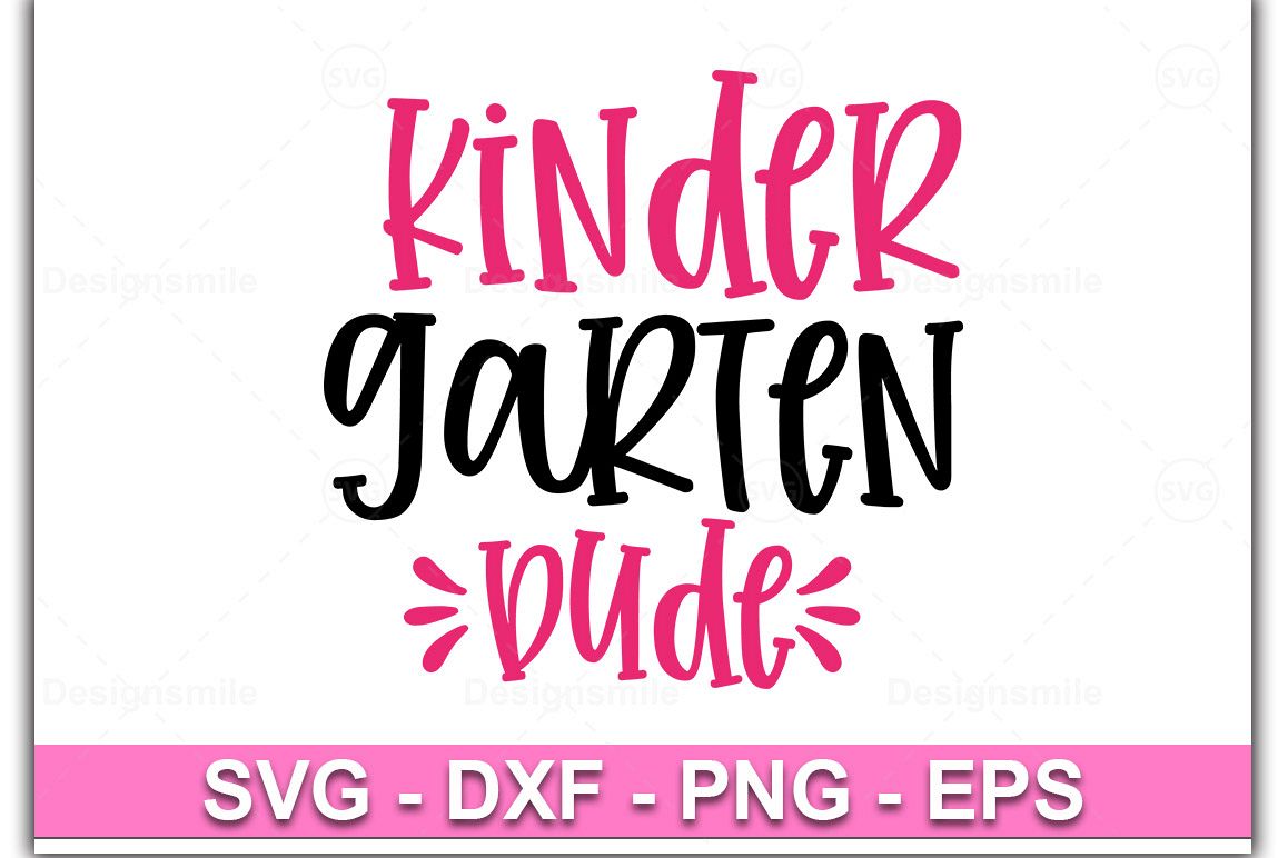 Kindergarten Dude SVG, Kinder Dude SVG, Kindergarten SVG example image 1