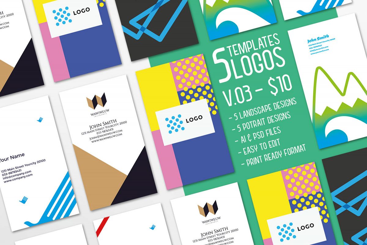 $10 for 5 - Business Card 03 example image 1