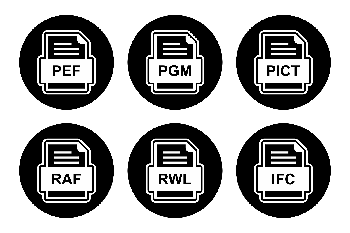 Set Of File Formats Icons example image 1