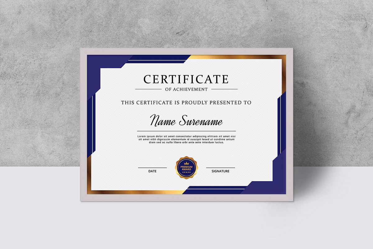 Certificate example image 1