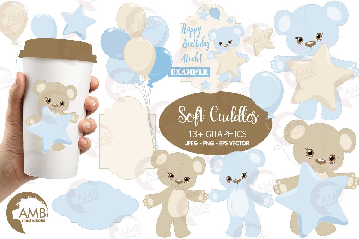 Teddy Bear Nursery Baby Boy Blue Clipart Graphics Teddy Bear Nursery Baby Boy Blue Clipart Graphics