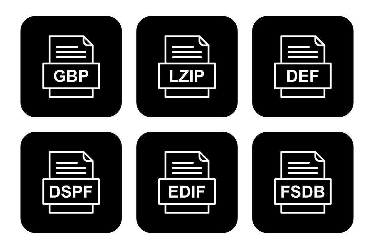 Set Of File Formats Icons example image 1