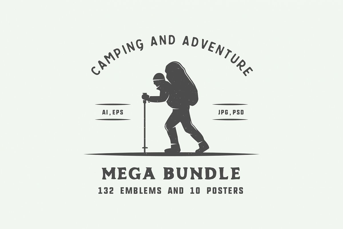 Camping and Adventure Emblems example image 1