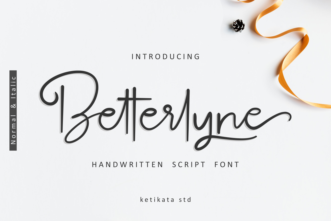 Betterlyne Handwritten Script example image 1