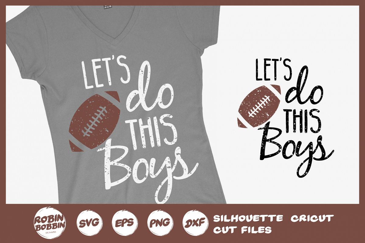 Let's Do This Boys SVG - Football Mom SVG example image 1