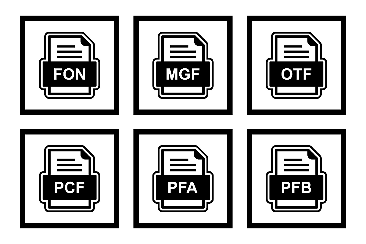 Set Of File Formats Icons example image 1