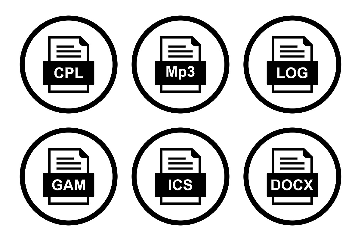 Set Of File Formats Icons example image 1