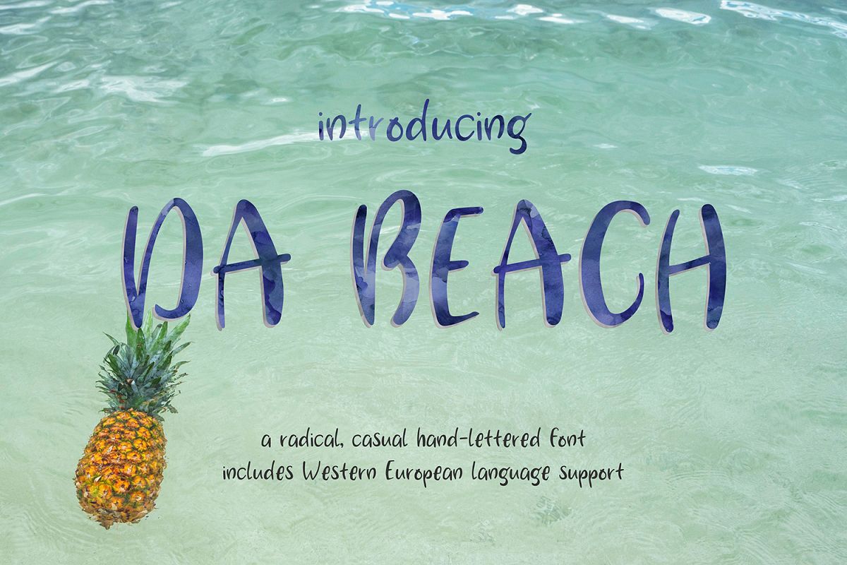 Da Beach Casual Sans Font example image 1
