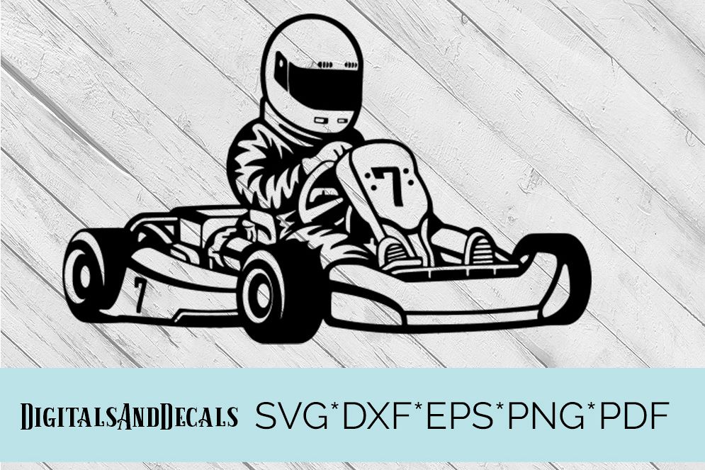 Go Karting Svg Cutting File