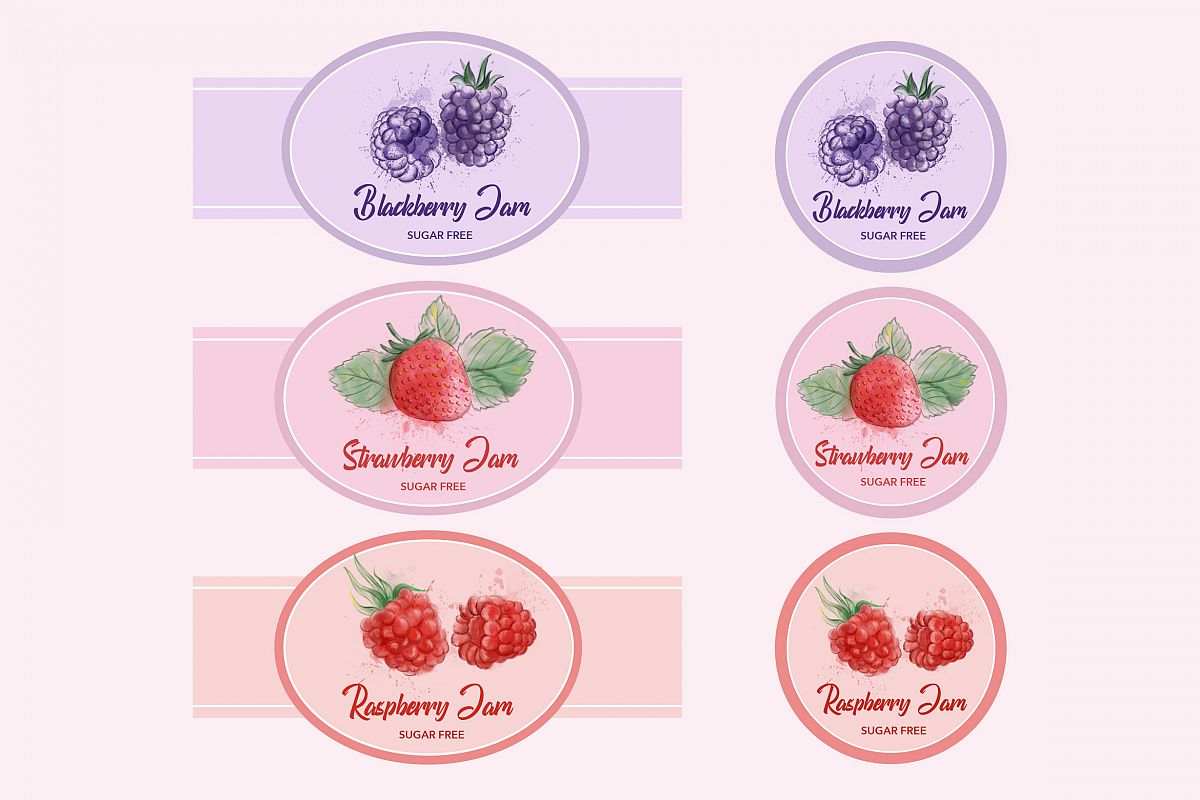 Berry Labels Badges example image 1