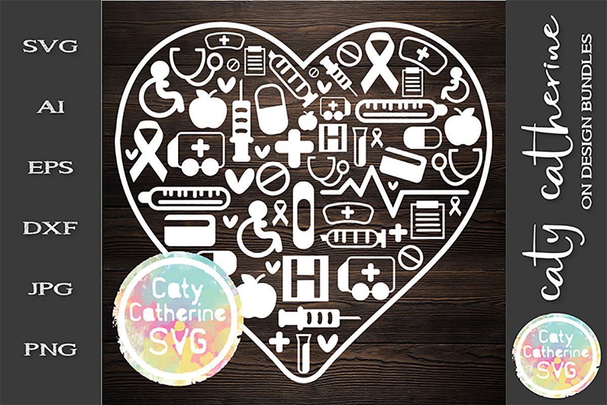 Download Love Heart Nurse Collage Nurses Week SVG Cut File (248077 ...