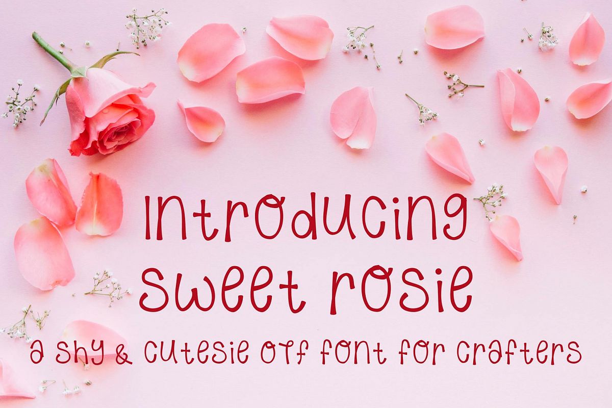 Sweet Rosie - A Hand Written OTF font example image 1