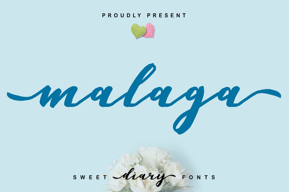Malaga Diary | A Sweet Diary Fonts example image 1