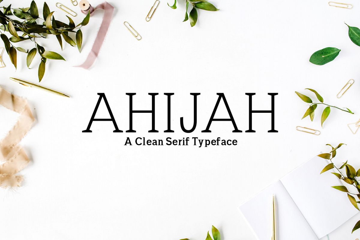 Ahijah A Clean Minimal Serif Typeface example image 1