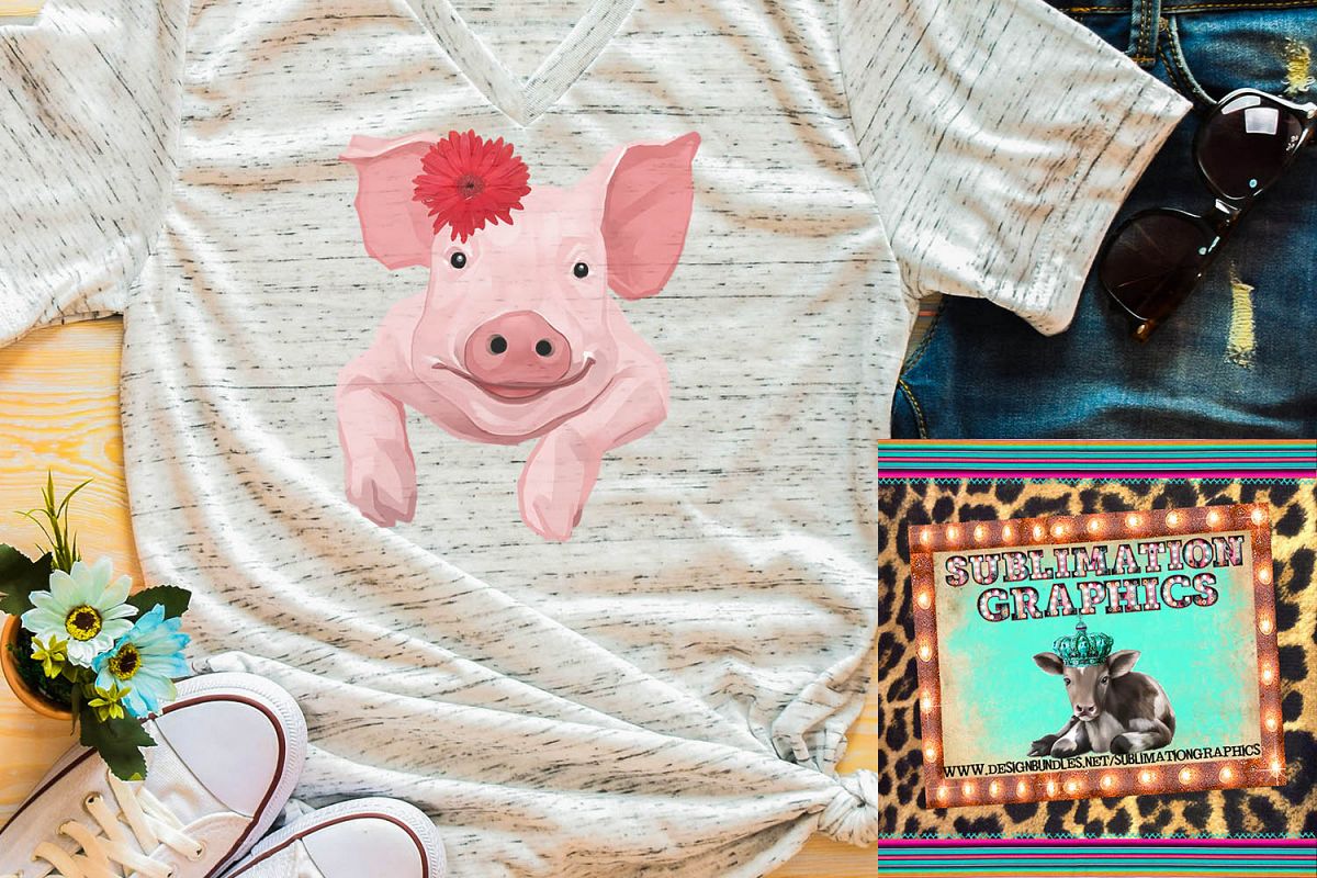 Pig Sublimation Digital Download example image 1