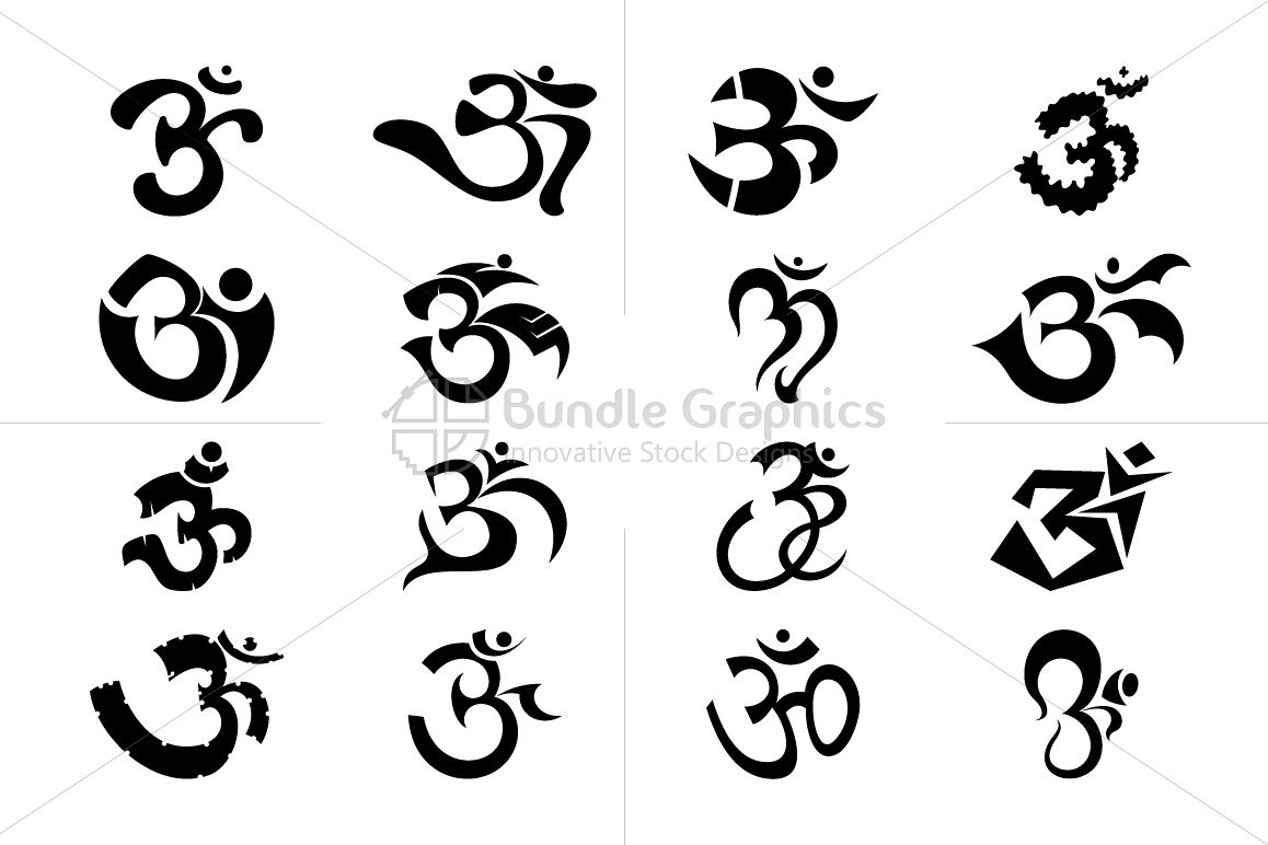 Om - Traditional Hindu Religious Symbol example image 1