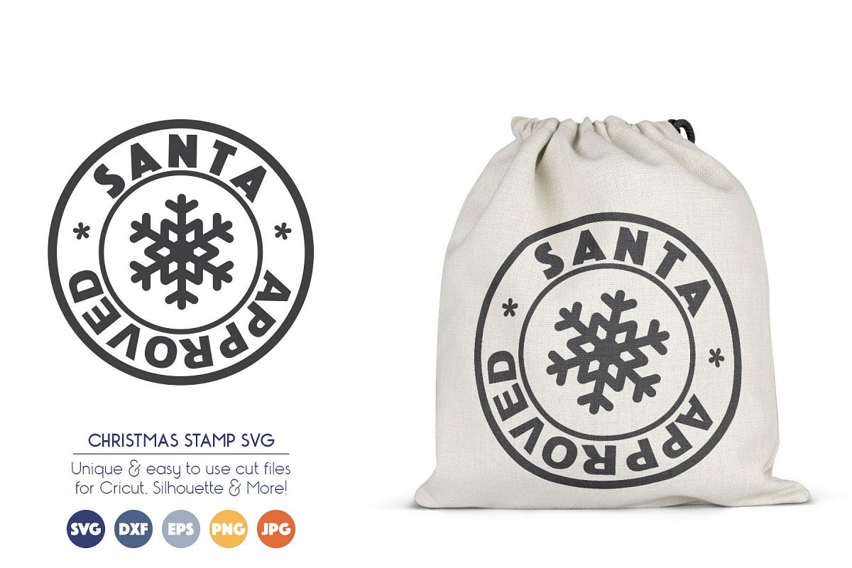 Download Santa Approved - Christmas Stamp SVG Files