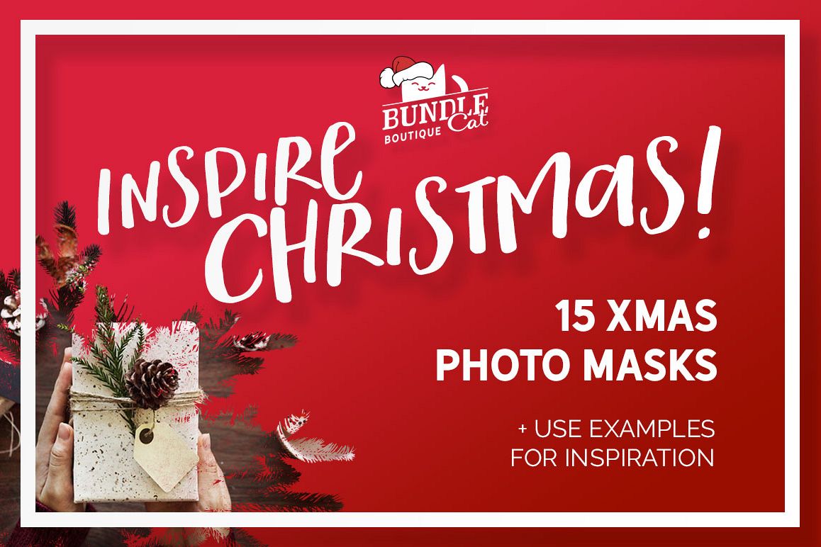 15 Christmas Photo Masks example image 1