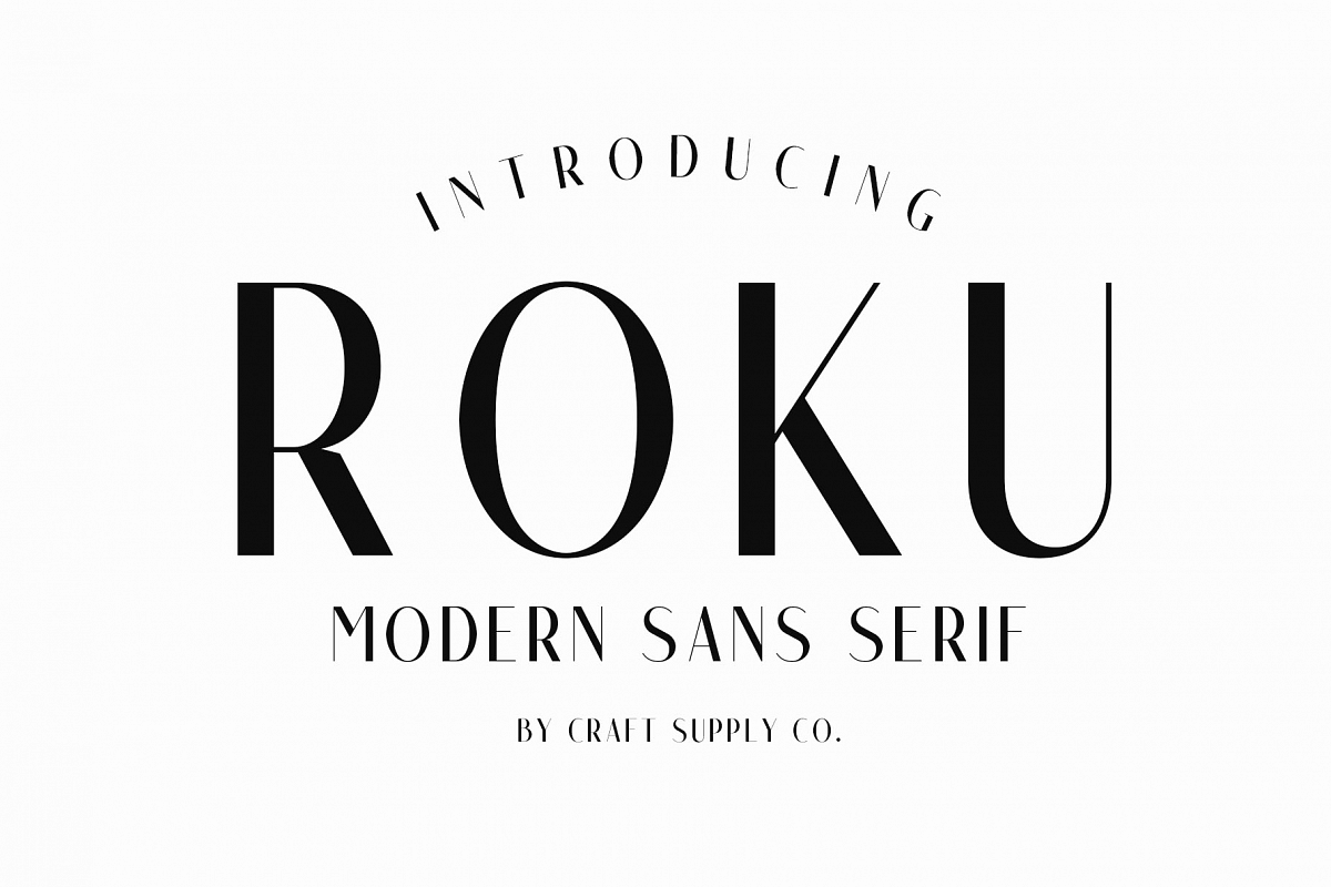 Roku - Modern Sans Serif example image 1
