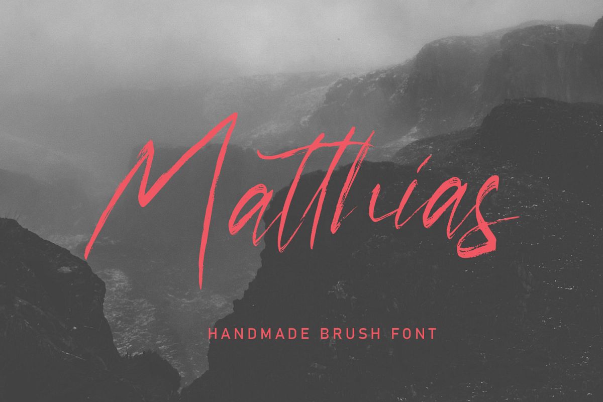 Matthias Brush Font example image 1