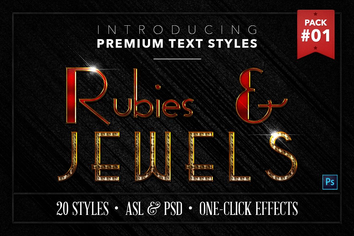 Rubies & Jewels #1 - 20 Text Styles example image 1