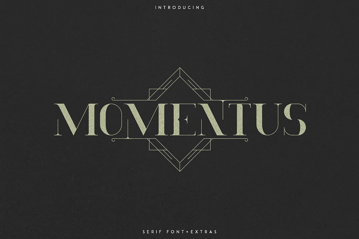 Momentus serif font-Extras example image 1