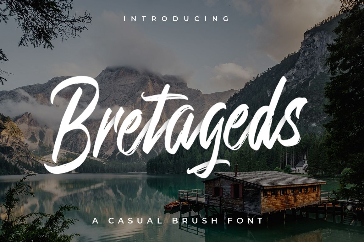 Bretageds Brush Font example image 1