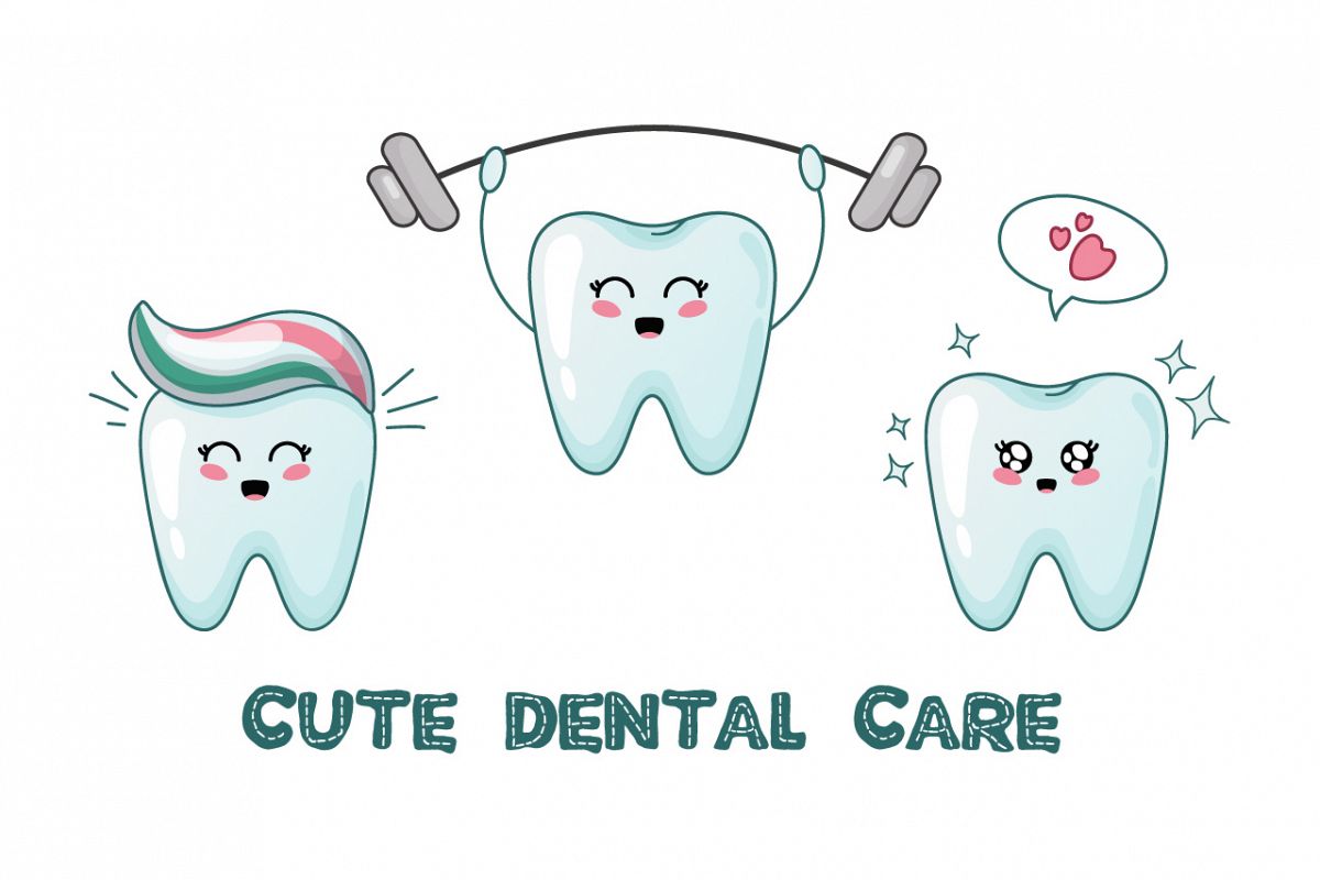 Kawaii happy teeth example image 1