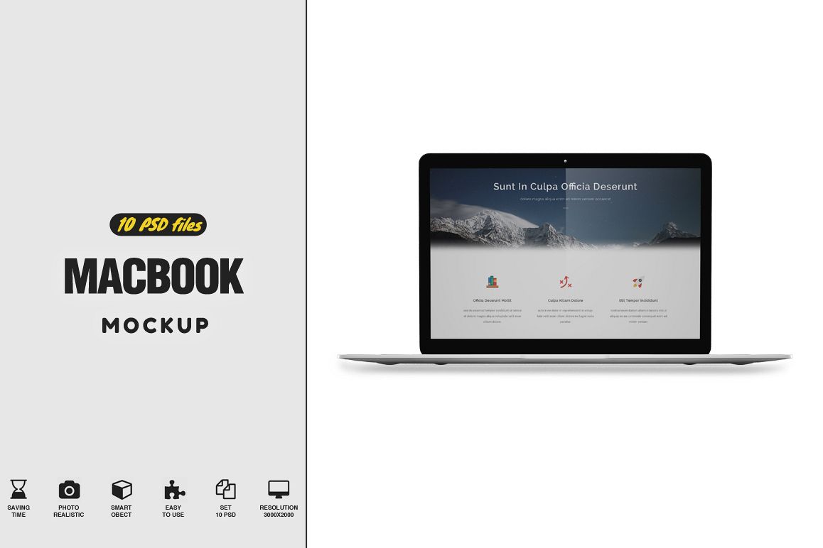 MacBook MockUp example image 1