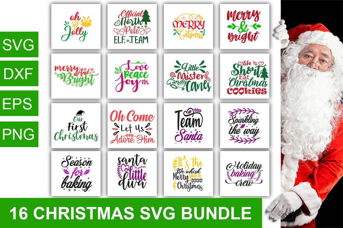 16 Christmas svg Bundle pack_1 example image 1