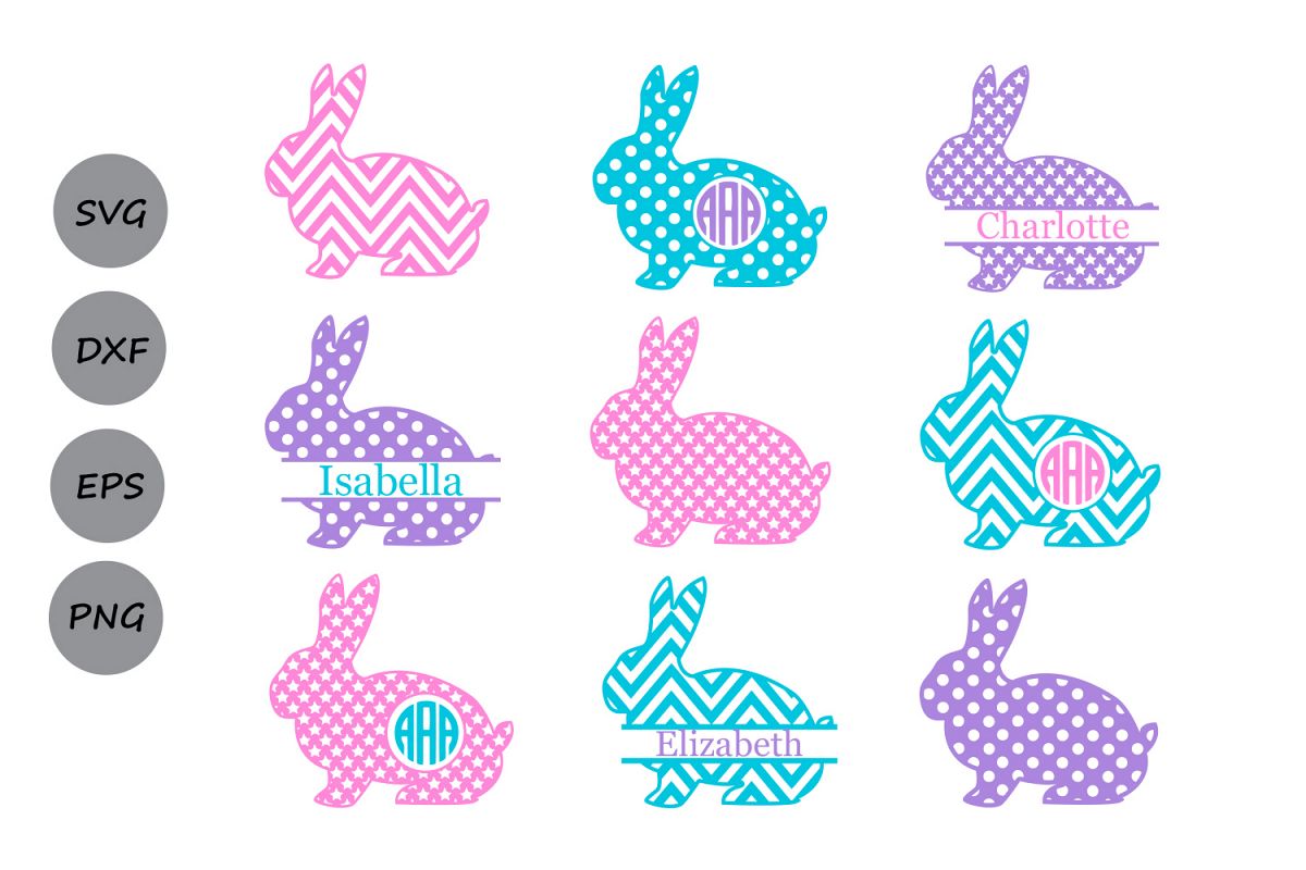 Download Easter Bunny Svg, Easter Svg, Bunny Svg, Easter Basket Svg, Rabbit Svg, Spring, Silhouette Cut ...