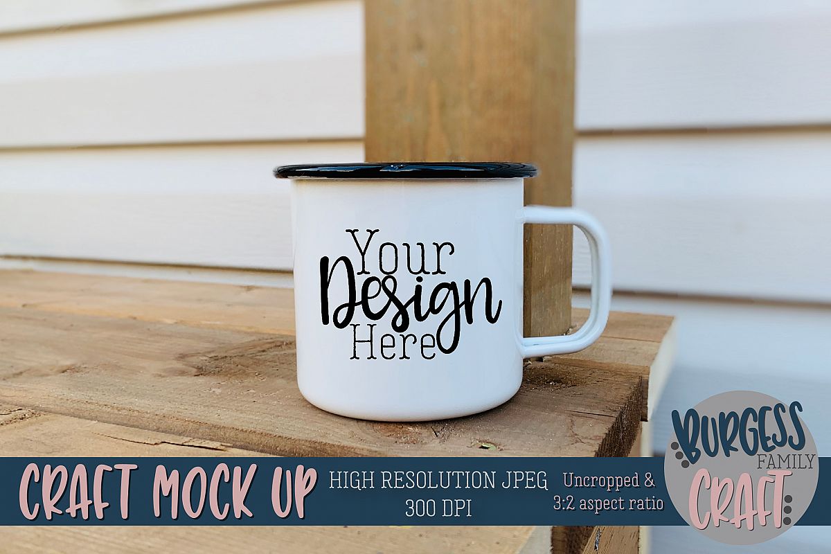 Mug wood Craft mock up|High Resolution example image 1