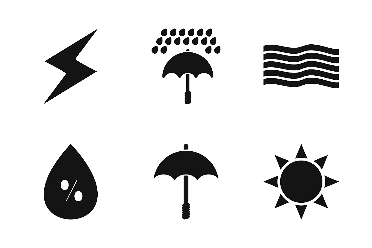 Set Of Weather And Season Icons example image 1