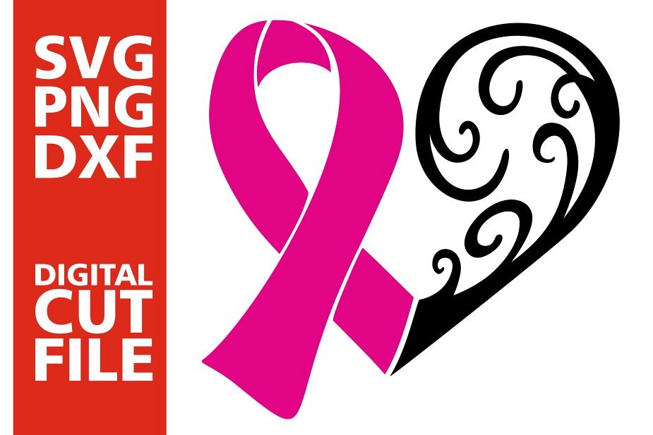 Heart svg, Breast cancer,Pink ribbon svg, Mandala, Survive (376947