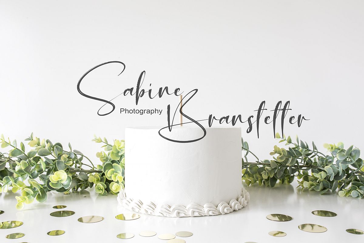 Styled Stock Photography White Cake Mockup example image 1