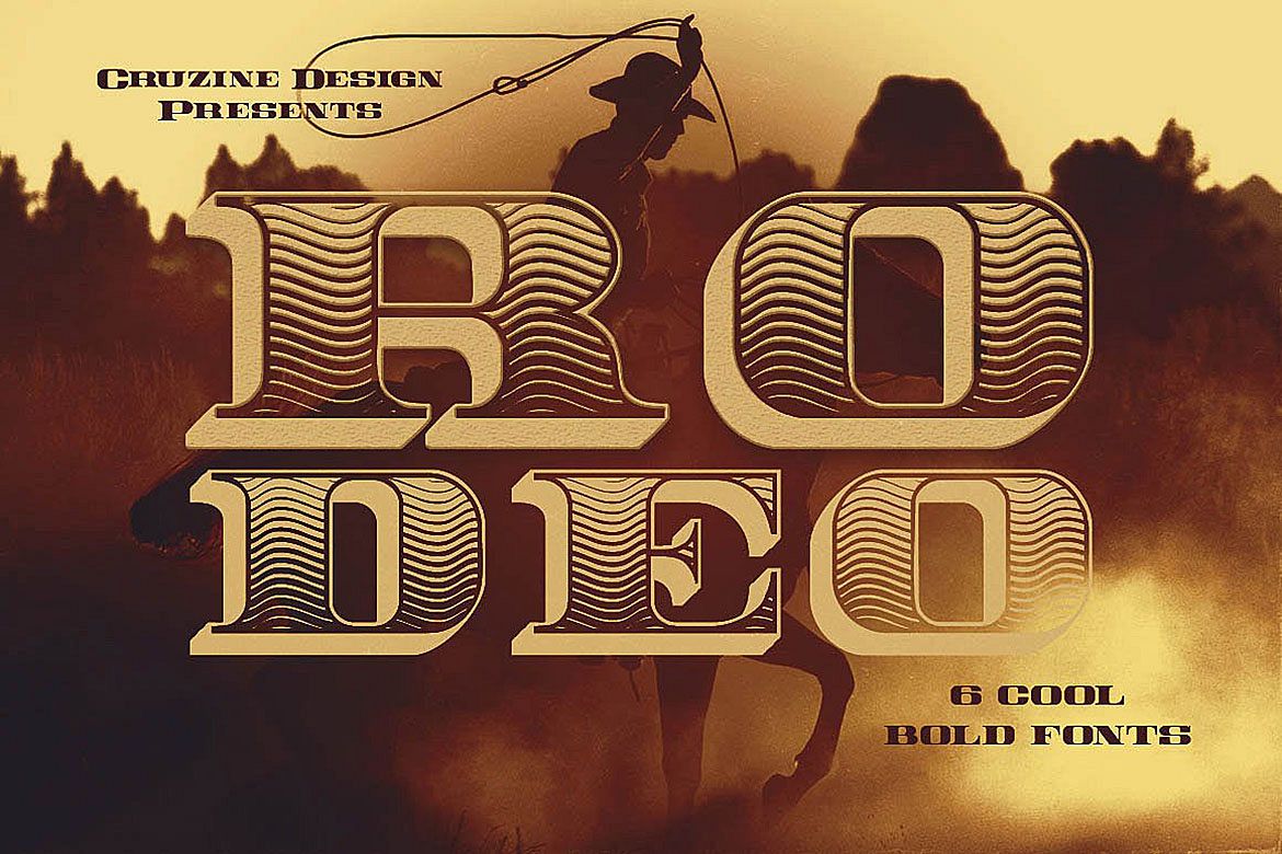 Rodeo Typeface example image 1
